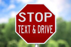 Stop Sign Text and Drive