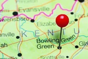 pin on map of bowling green
